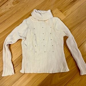 Girls 5/6 off white turtleneck
